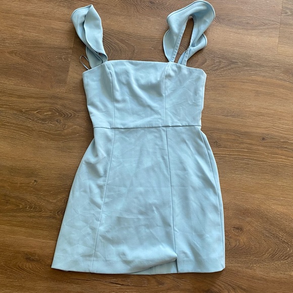 French Connection Whisper Ruffle Mini Dress - Picture 4 of 9